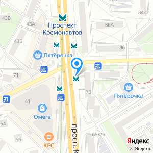 Карта проспекта космонавтов