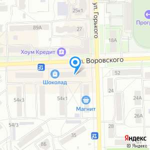 Воровского 54а киров карта