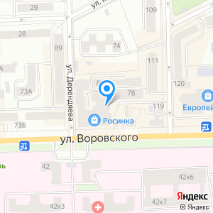 Воровского киров карта