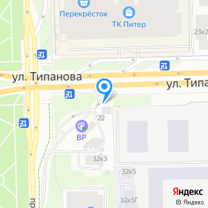 Типанова 7 карта спб