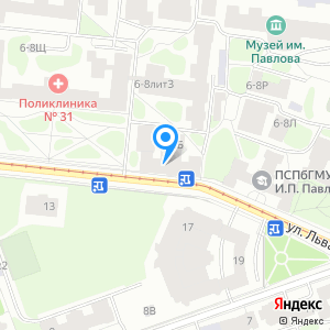 Карта спб льва толстого 6 8